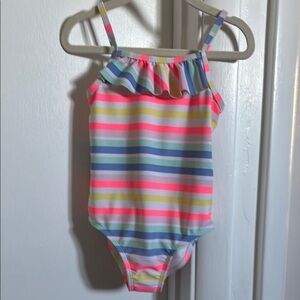Colorful Striped Swimsuit